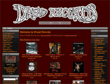 Tablet Screenshot of dreadrecords.net